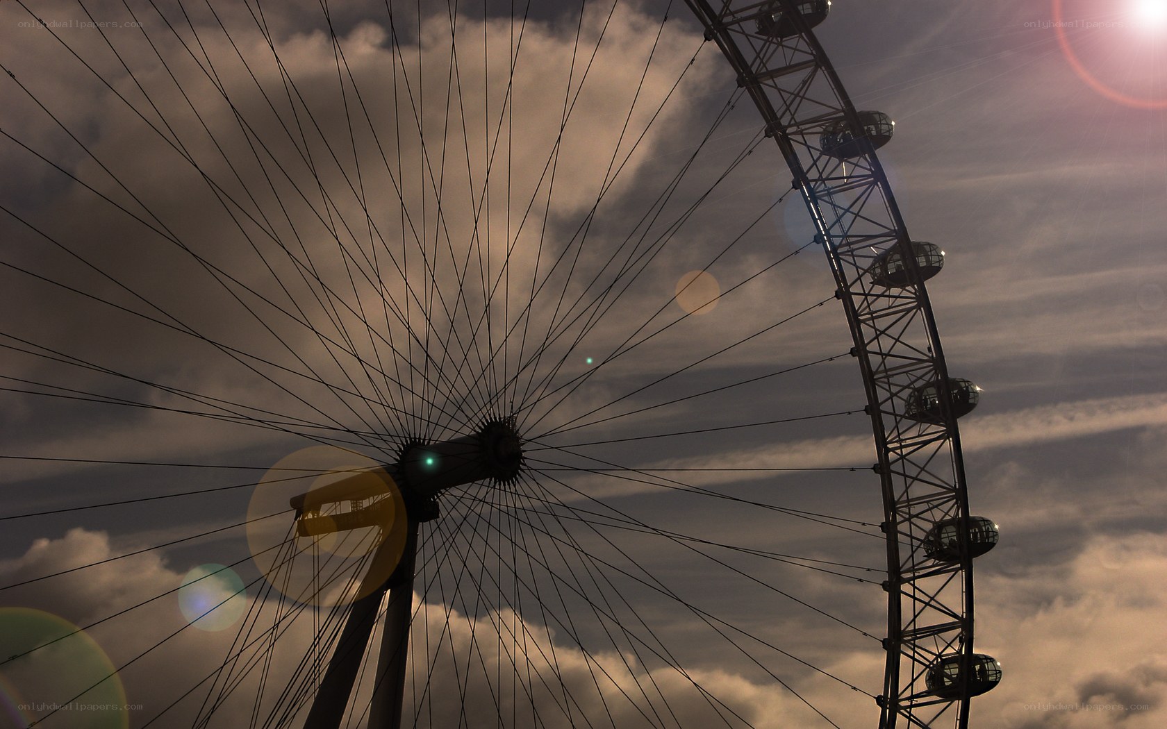 London Eye at sunset