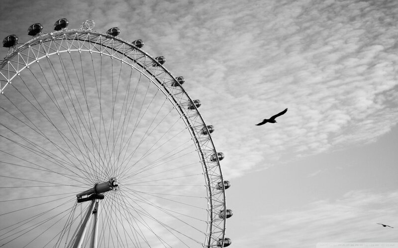 London Eye Ferris Wheel — Black