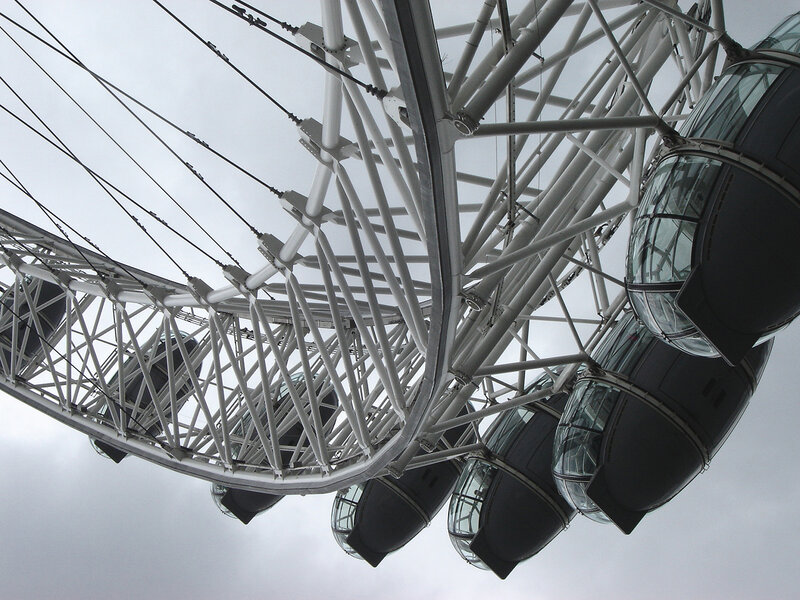 London Eye from below