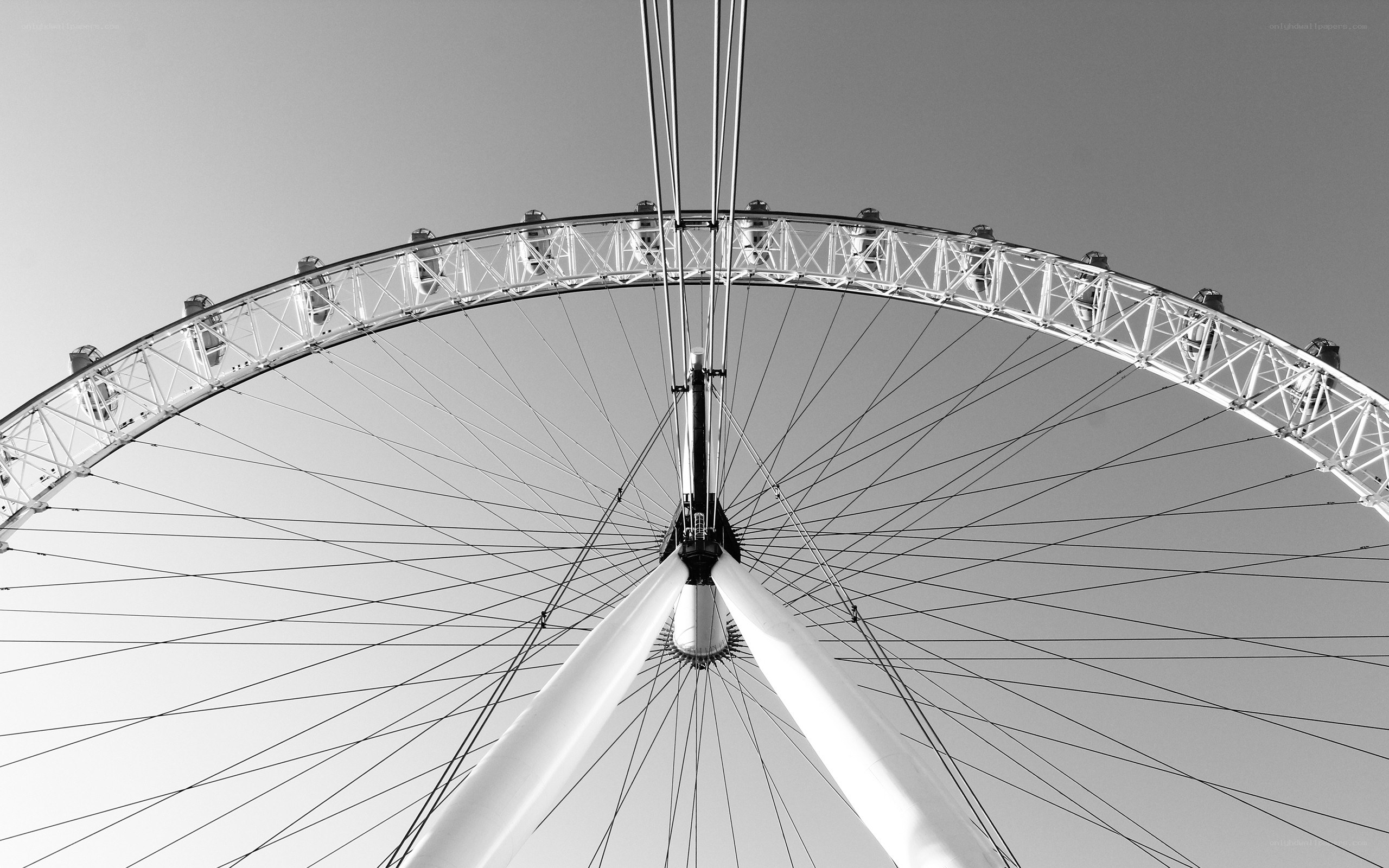 London Eye from below