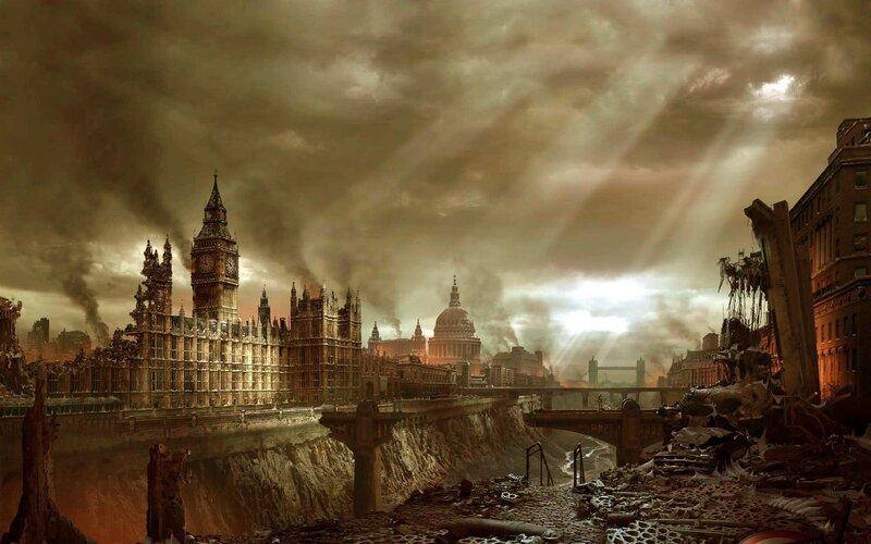 London in Ruins — Brown