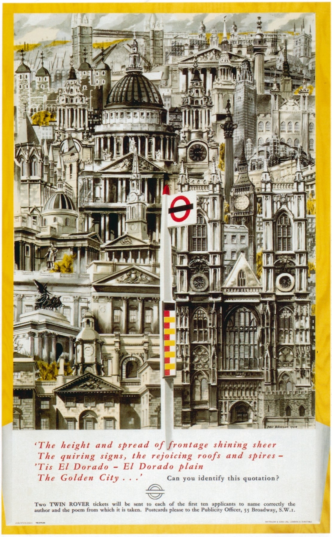 London landmarks collage