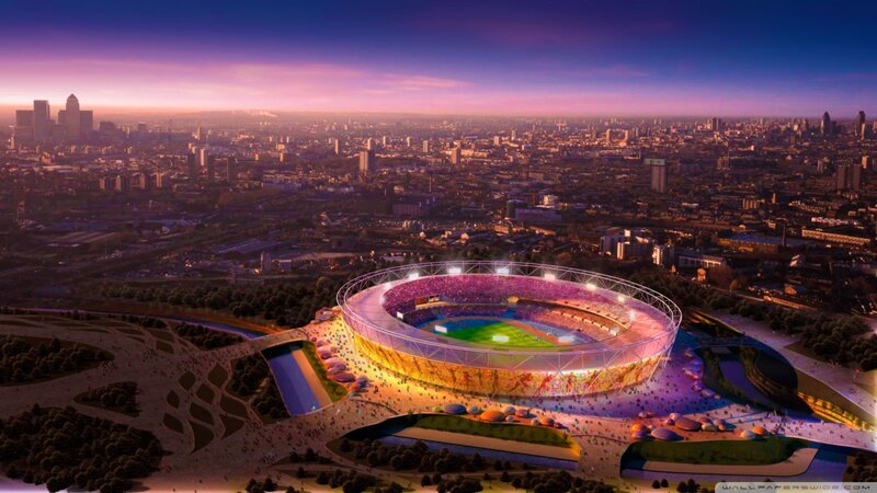 London Olympic Stadium — Purple, Dramatic