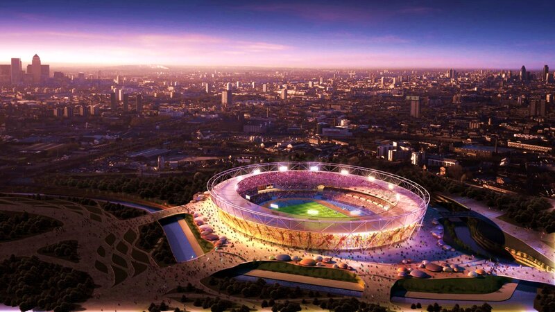 London Olympic Stadium — Purple