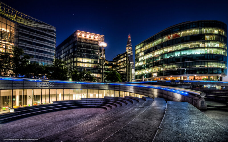 London Riverside at Night