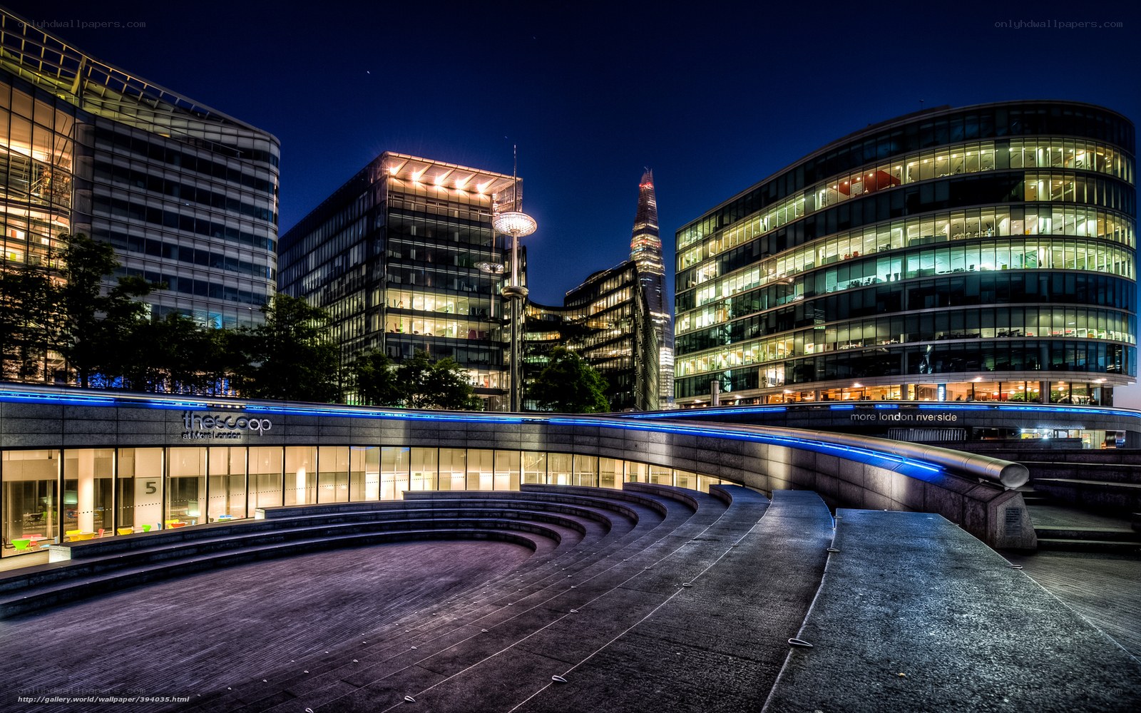 London Riverside at Night