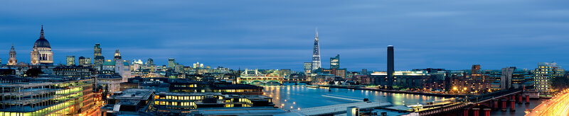 London Skyline at Dusk — Blue, Calm