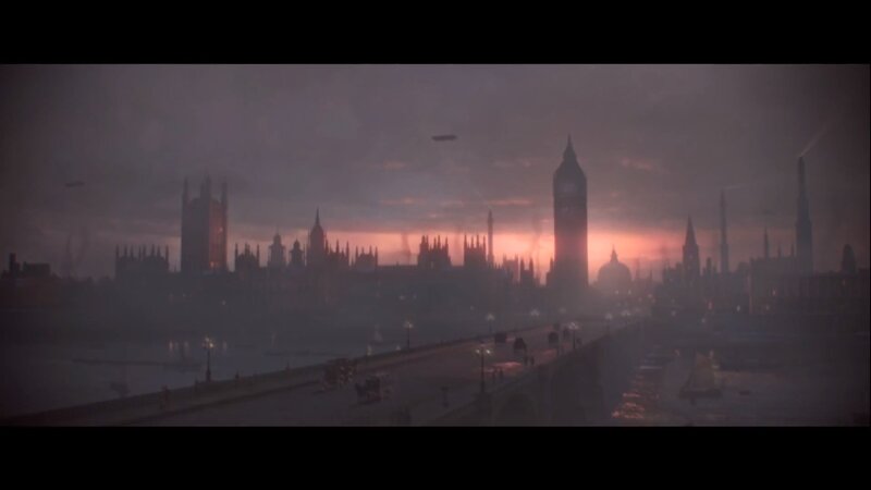 London Skyline at Dusk — Purple, Dramatic, Sunset, 3d Render