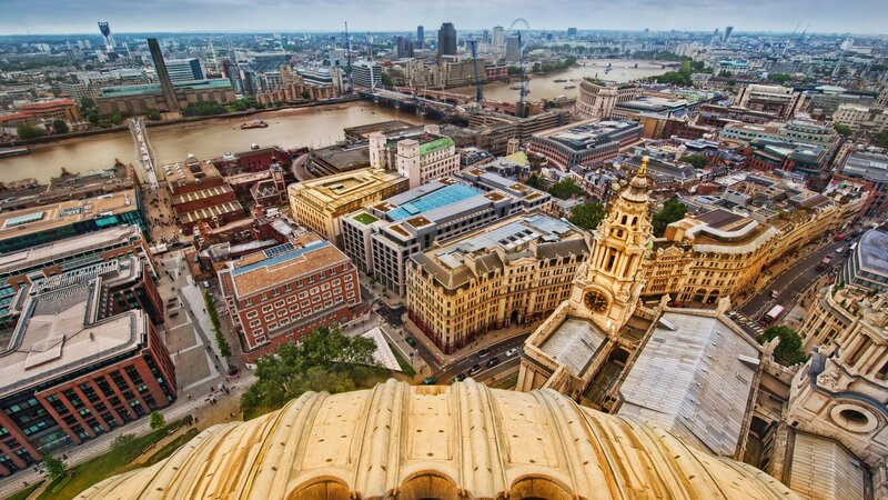 London skyline from St Paul's Cathedral