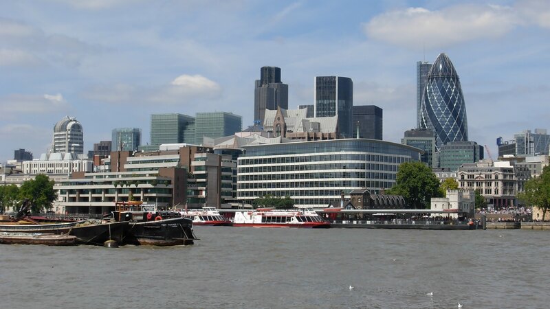London skyline from the Thames