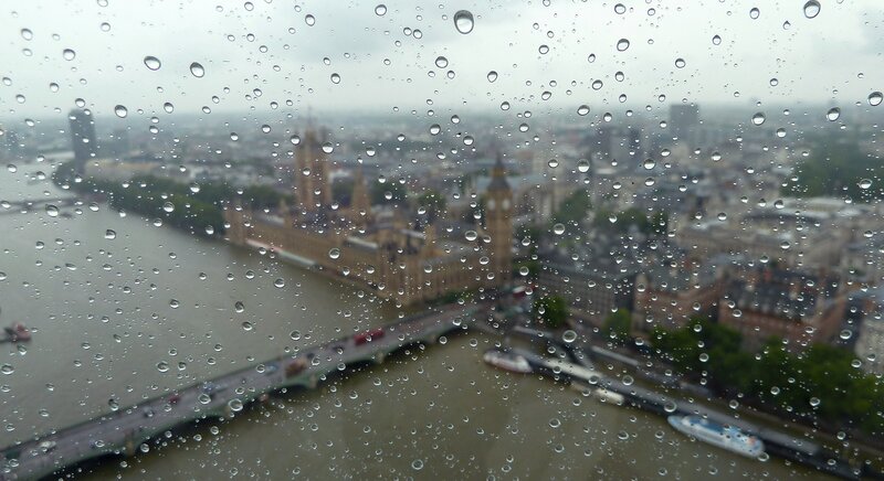 London Skyline from Window