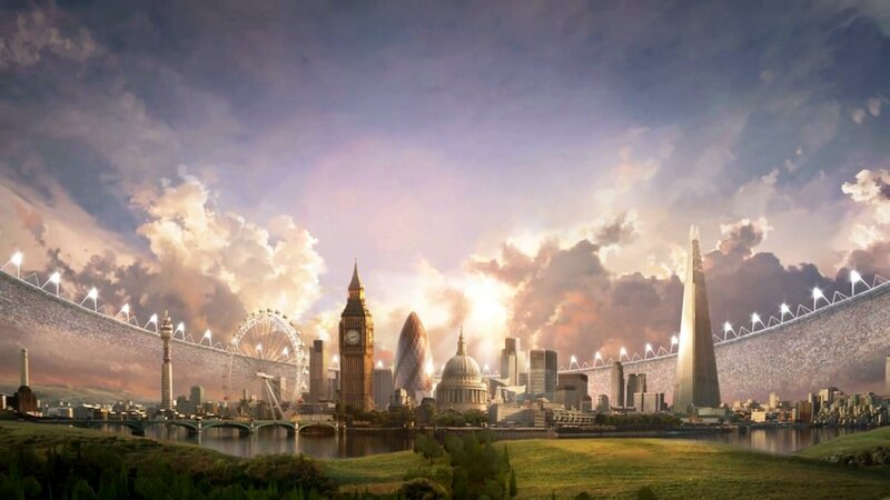 London Skyline — Purple