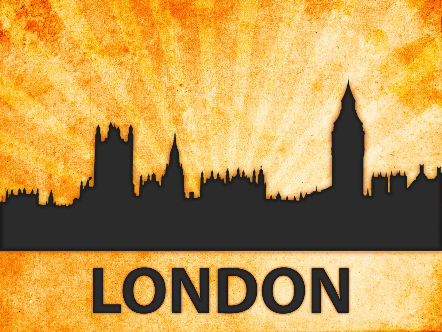 London skyline silhouette