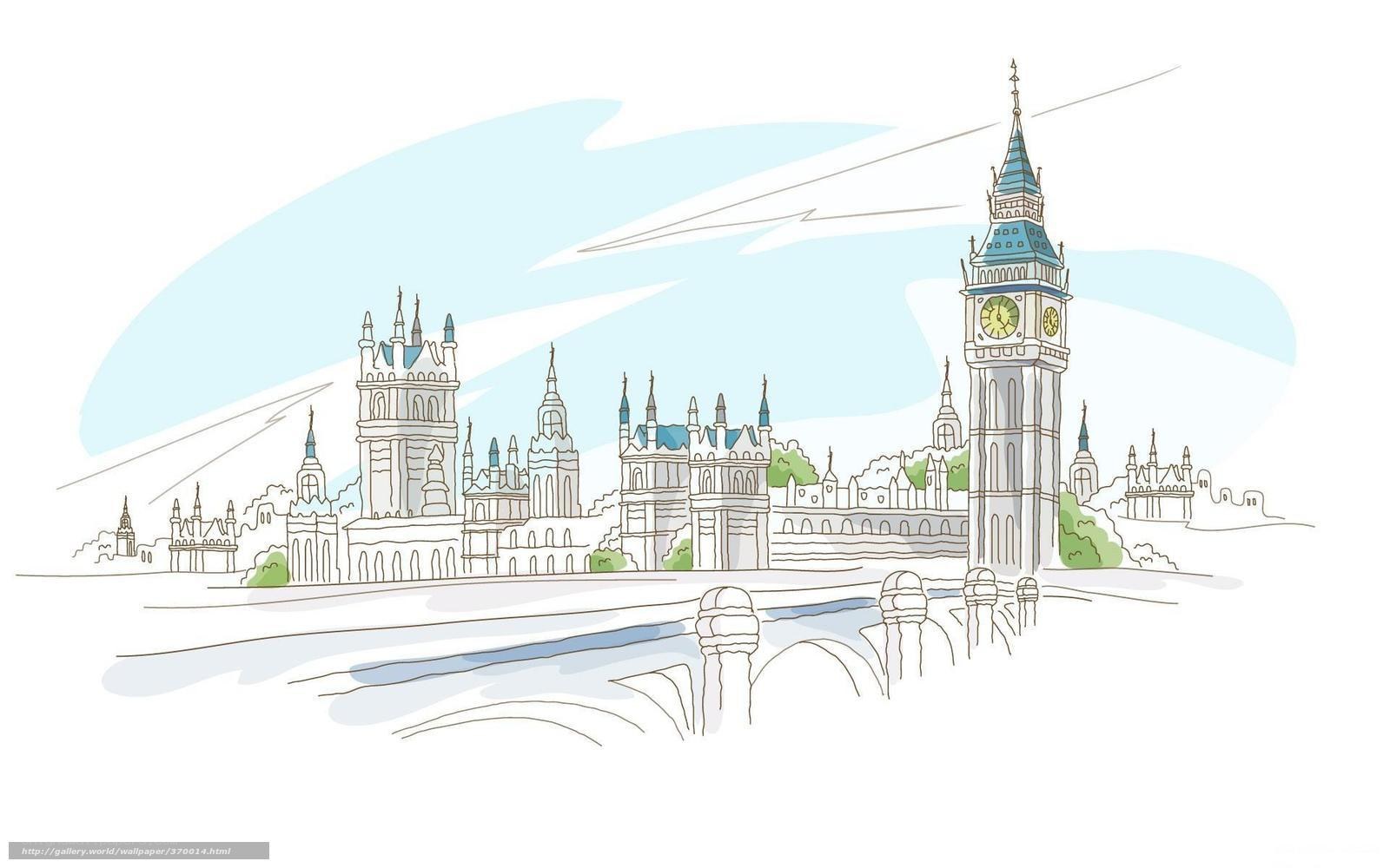London skyline sketch