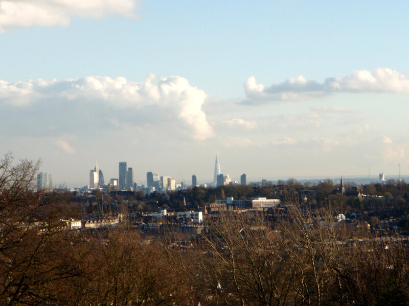 London Skyline View — Blue, Calm