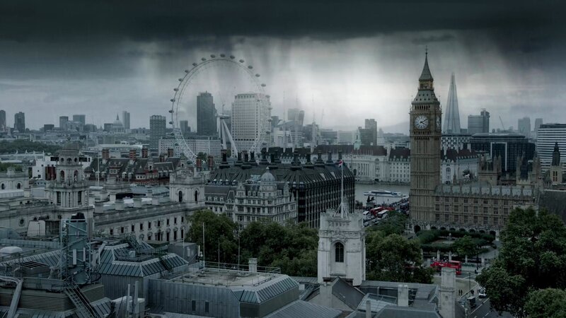 London Skyline View — Gray, Dramatic, Photograph, Big Ben