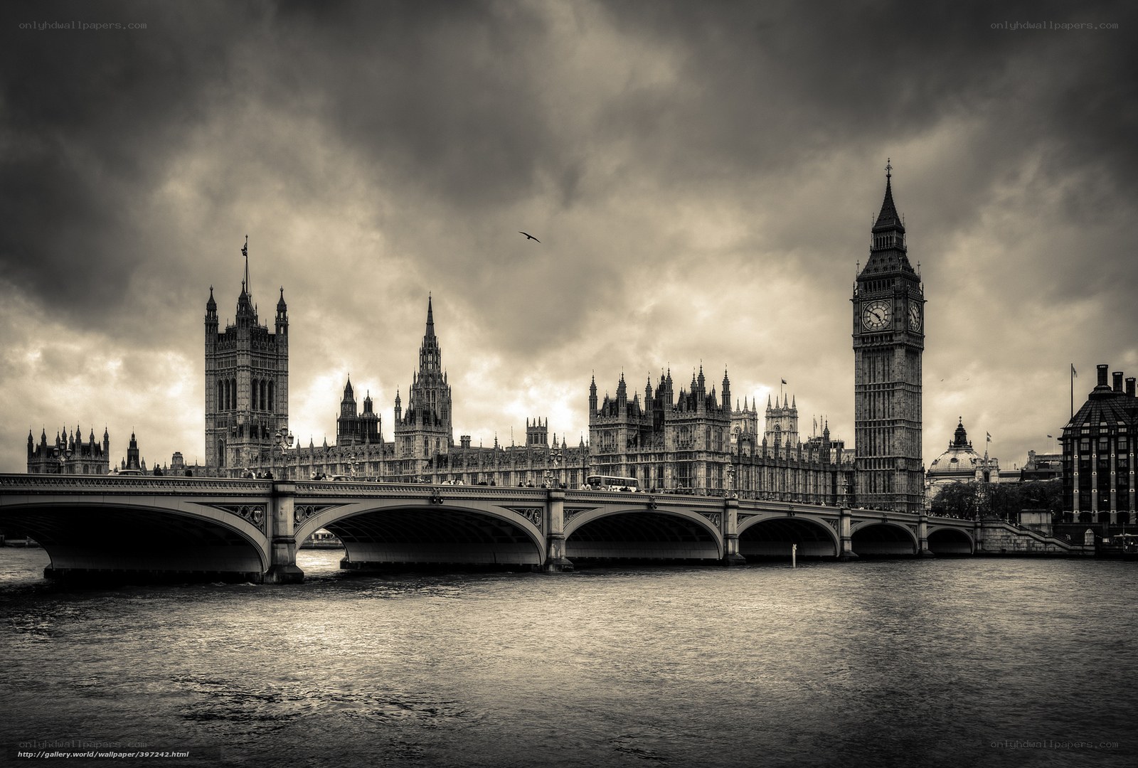 London skyline with Big Ben