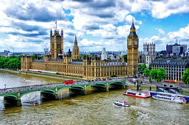 London skyline with Big Ben