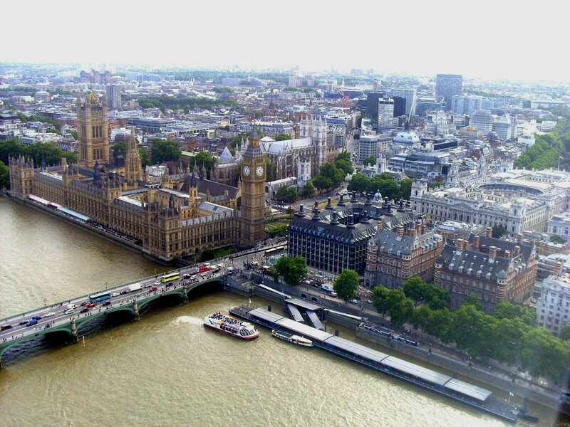 London Skyline with Big Ben — Brown