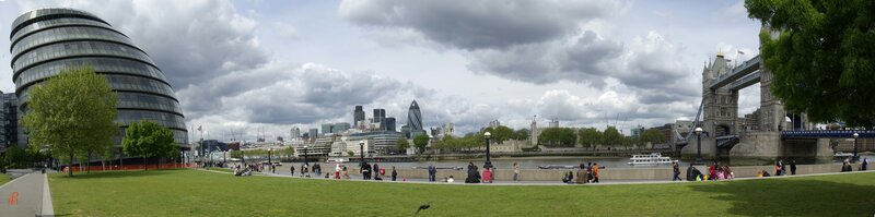 London skyline with City Hall and Tower Bridge