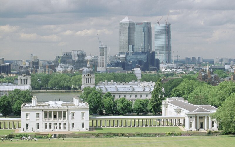 London skyline with historic buildings