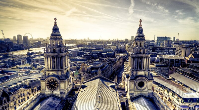 London skyline with St Paul's Cathedral