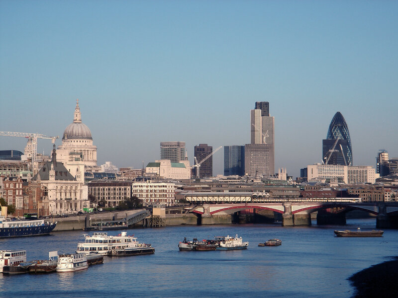 London skyline with St Paul's Cathedral