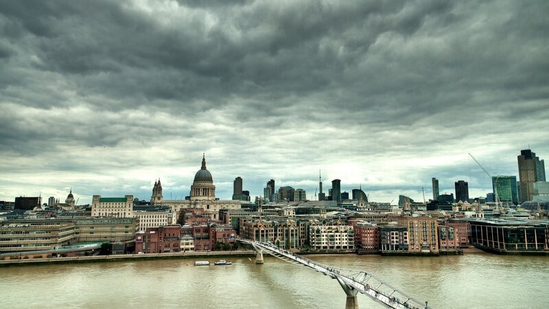 London skyline with St Paul's Cathedral