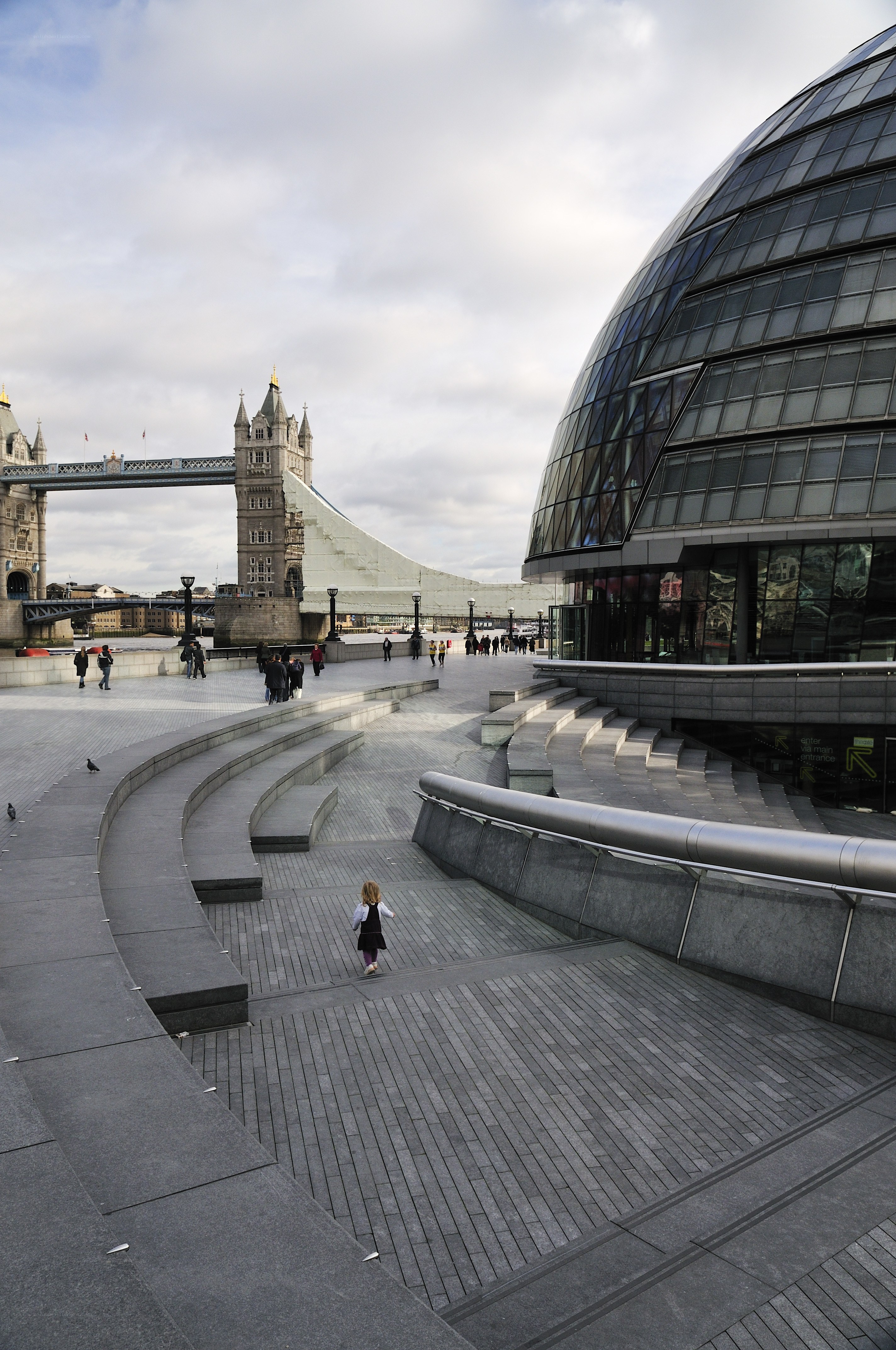 London skyline with Tower Bridge