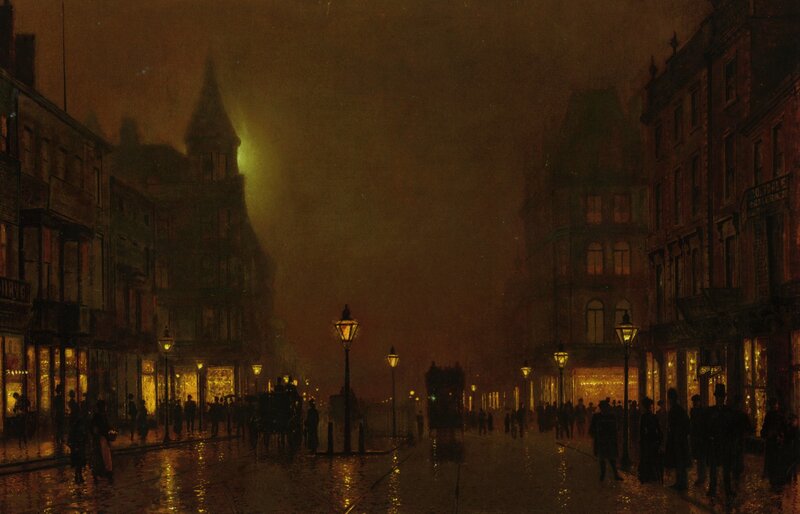 London street at night