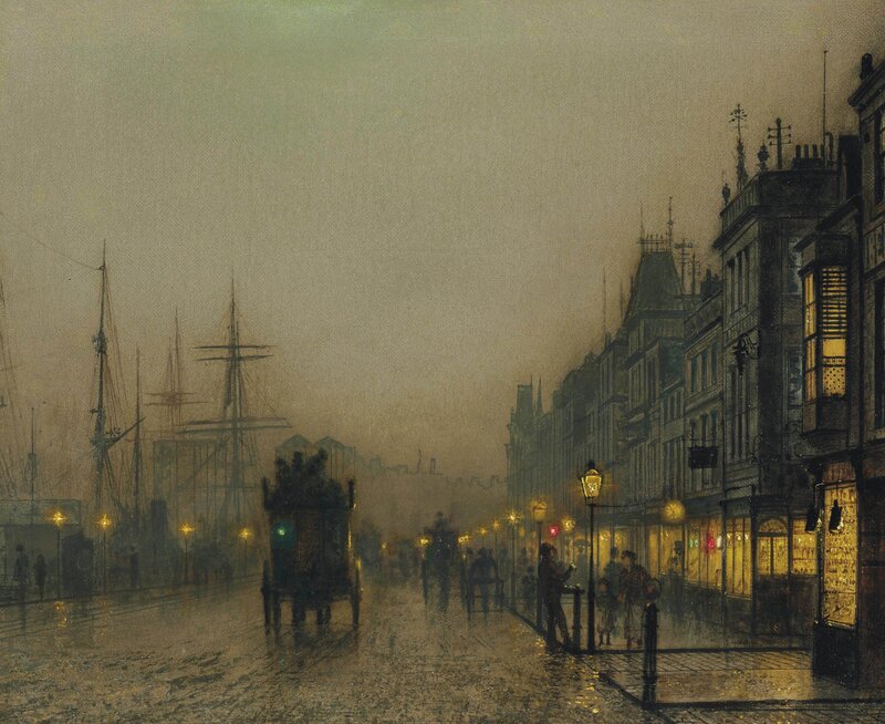 London street at night