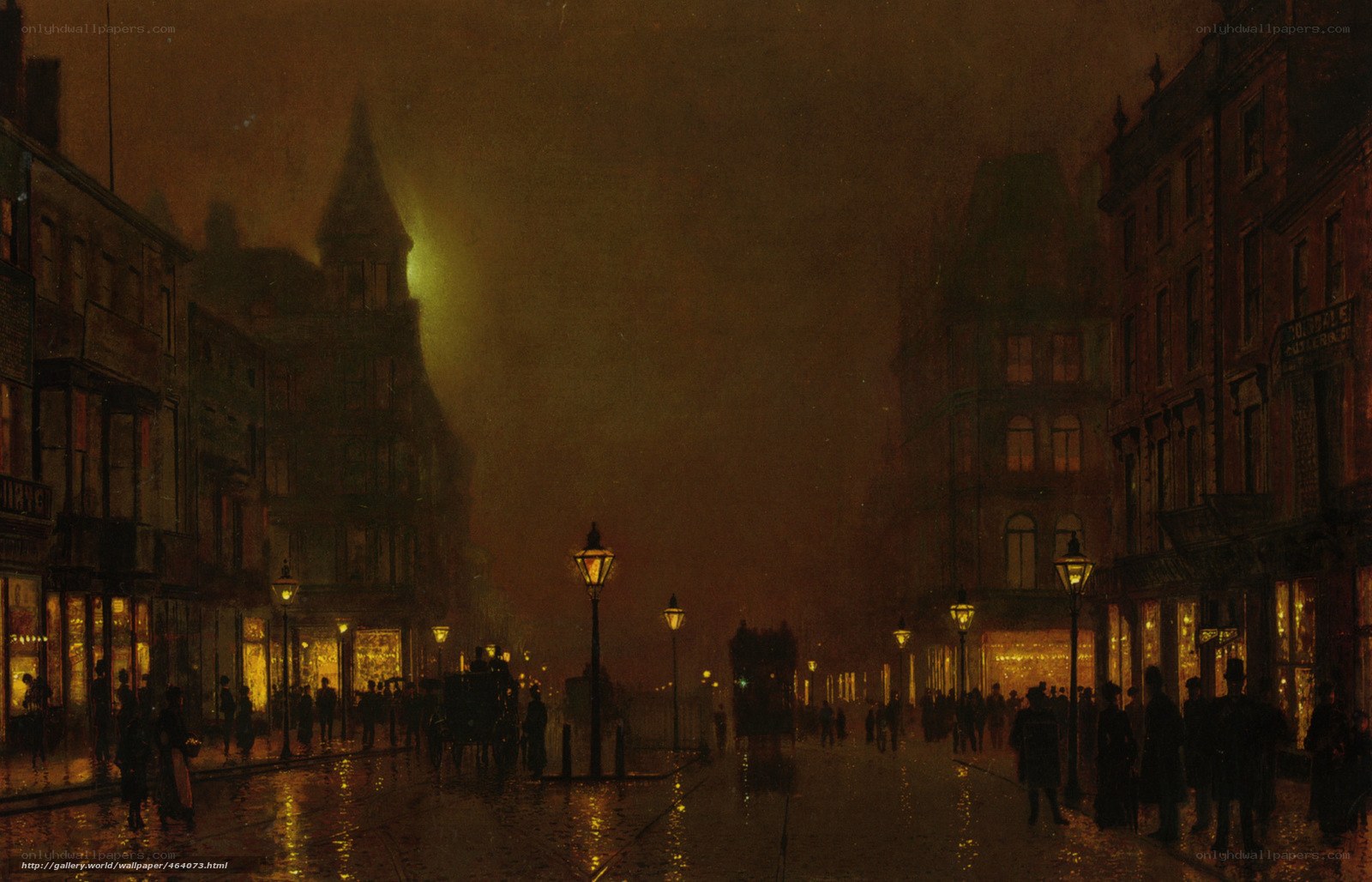 London street at night