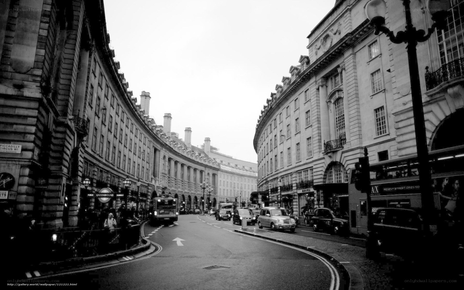 London street scene with classic architecture
