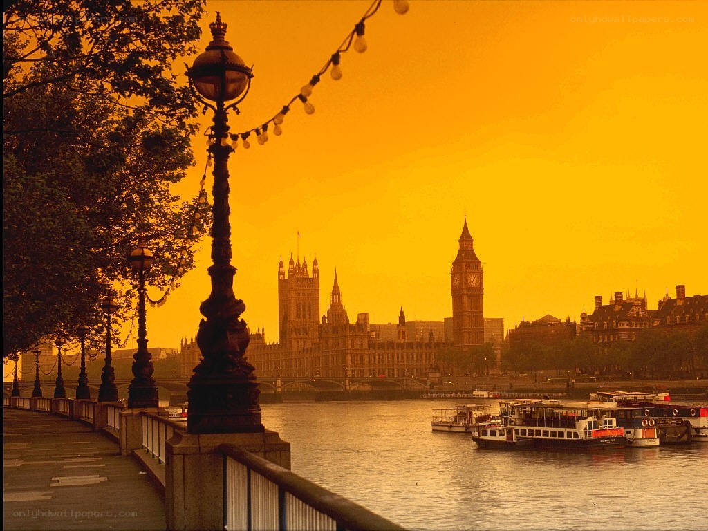 London sunset with Big Ben