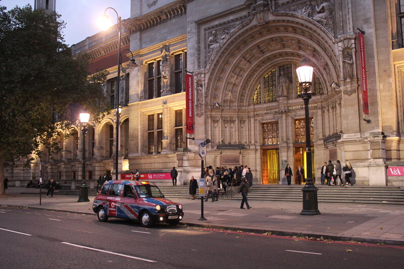London Taxi on Street