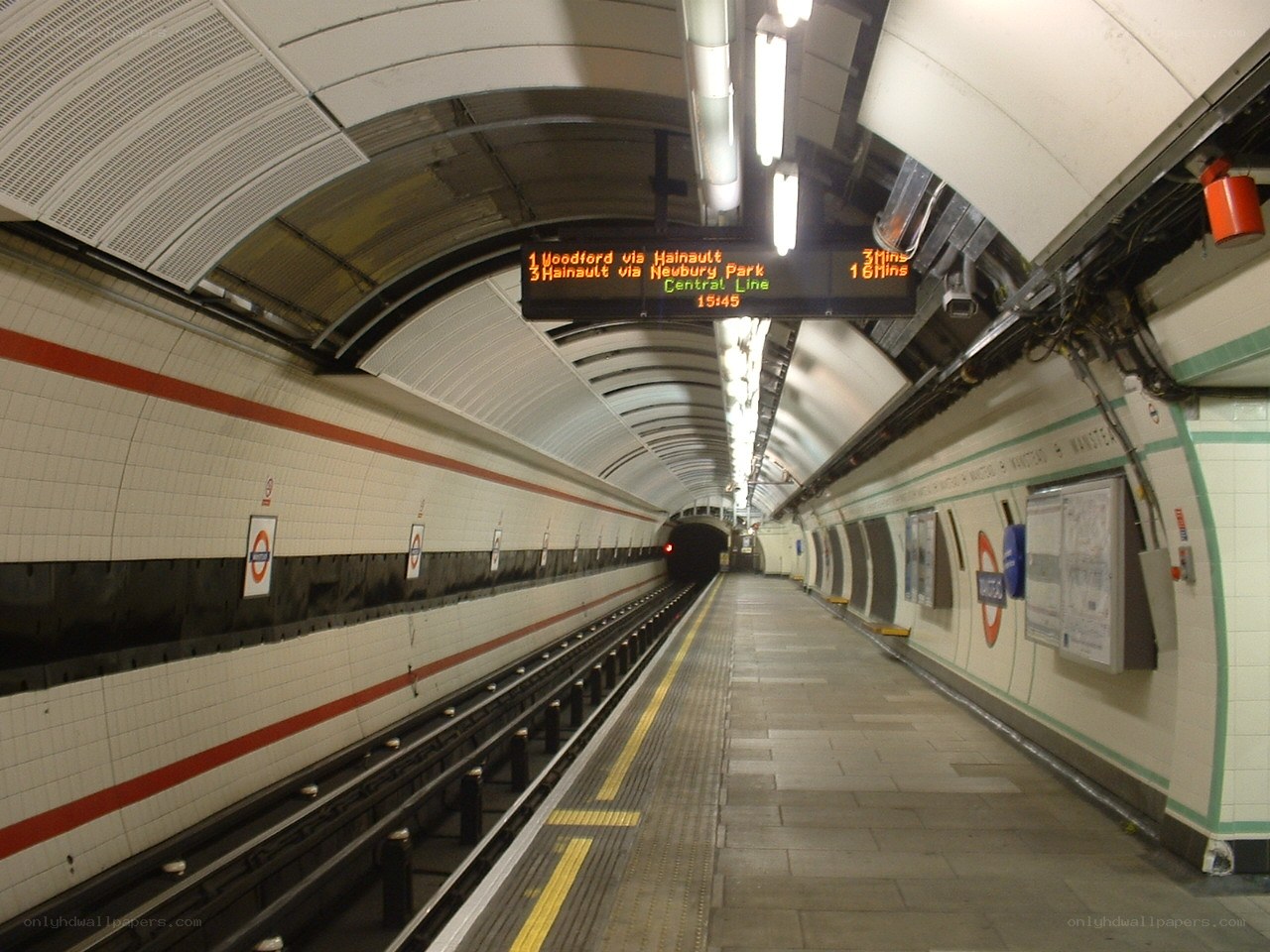 London Underground station platform