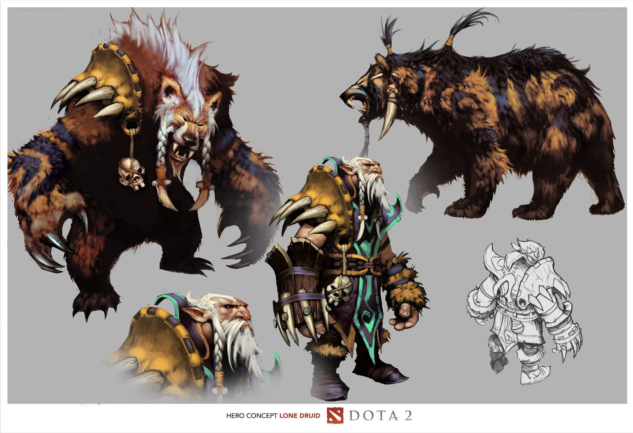 Lone Druid concept art