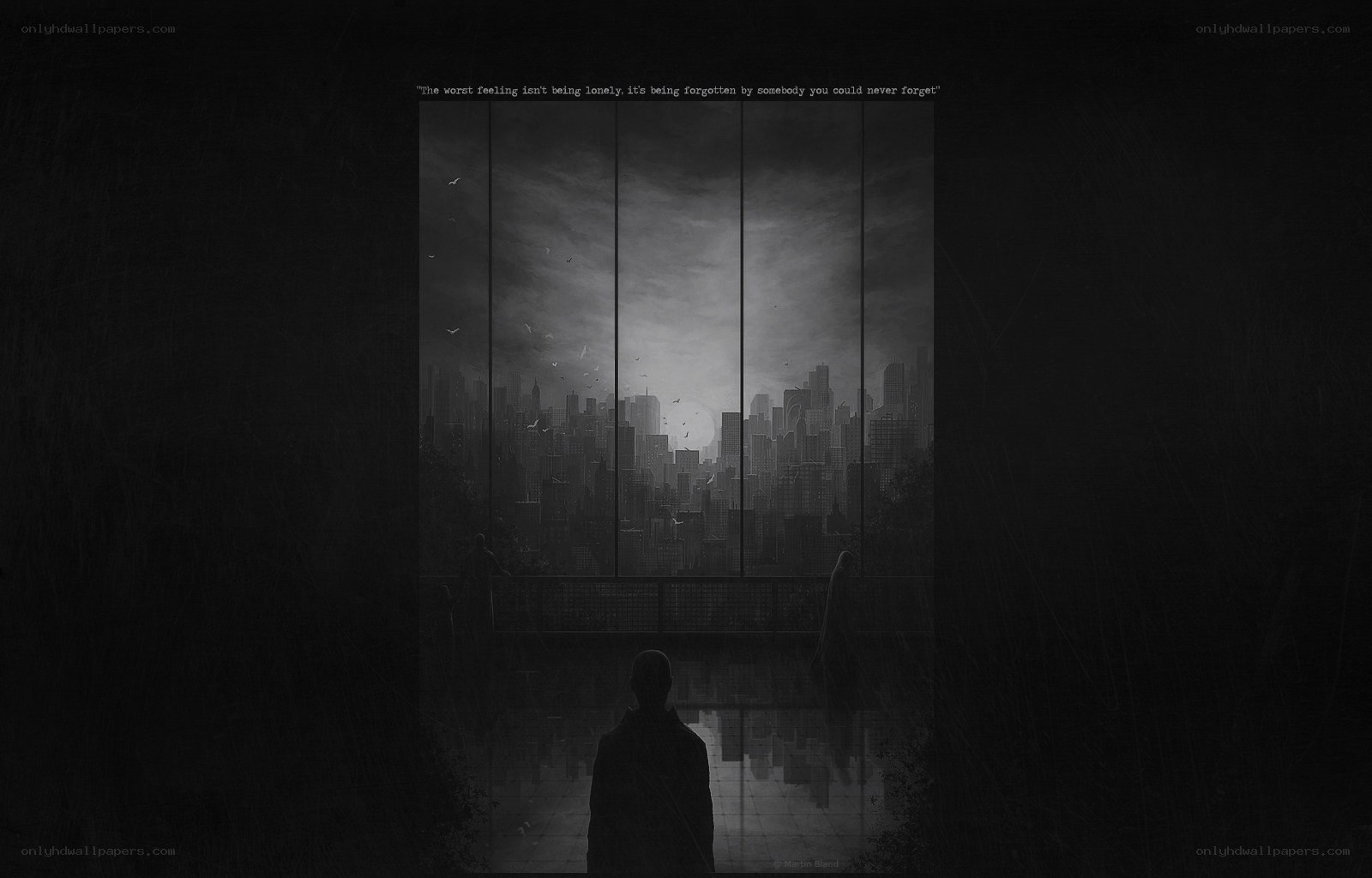 lonely city view
