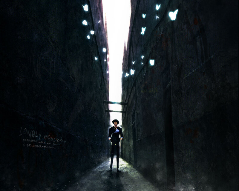 lonely cowboy in alley