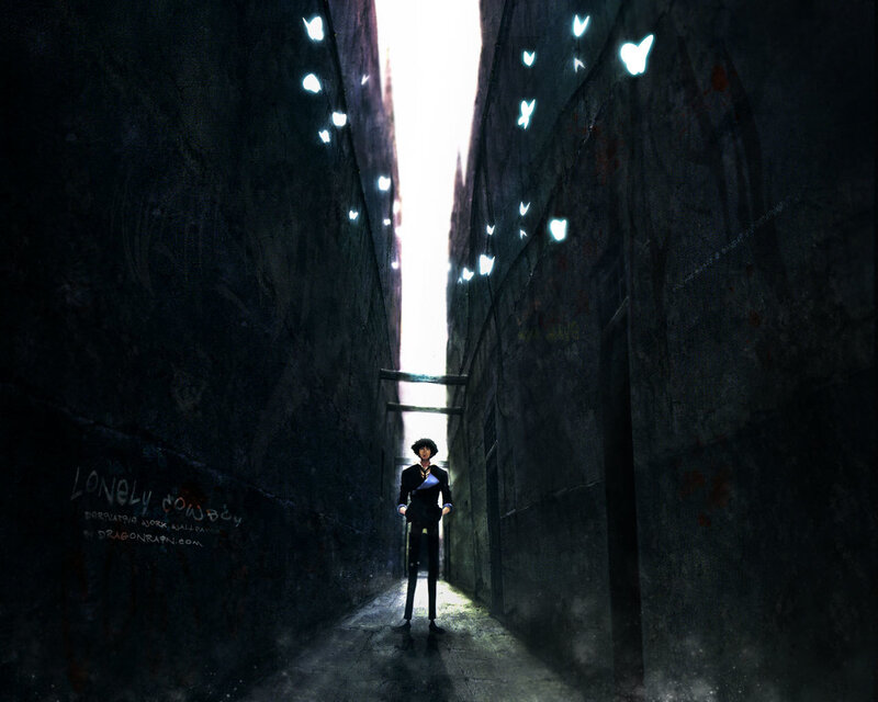 lonely cowboy in alley