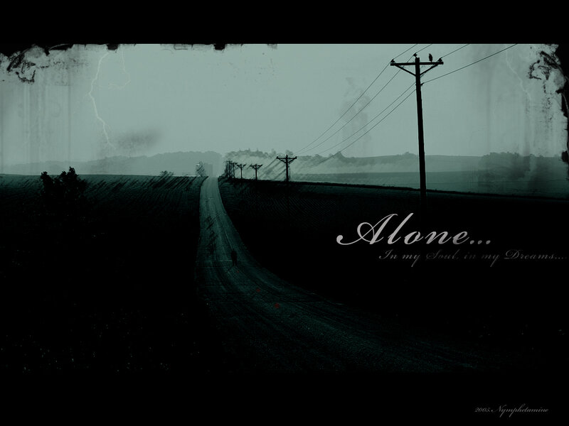lonely road at dusk