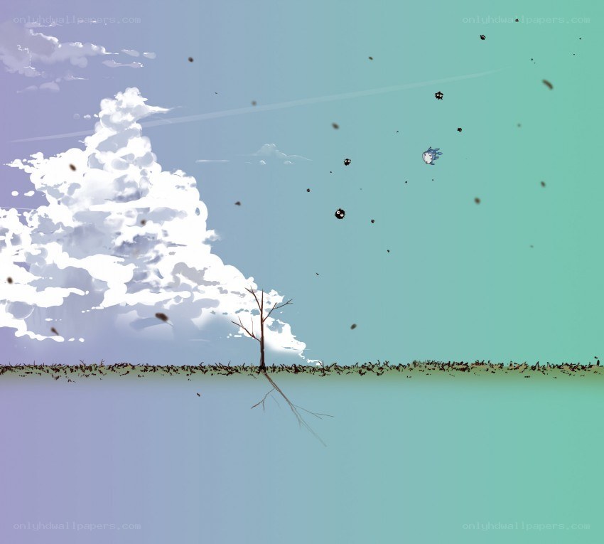 lonely tree in a surreal landscape