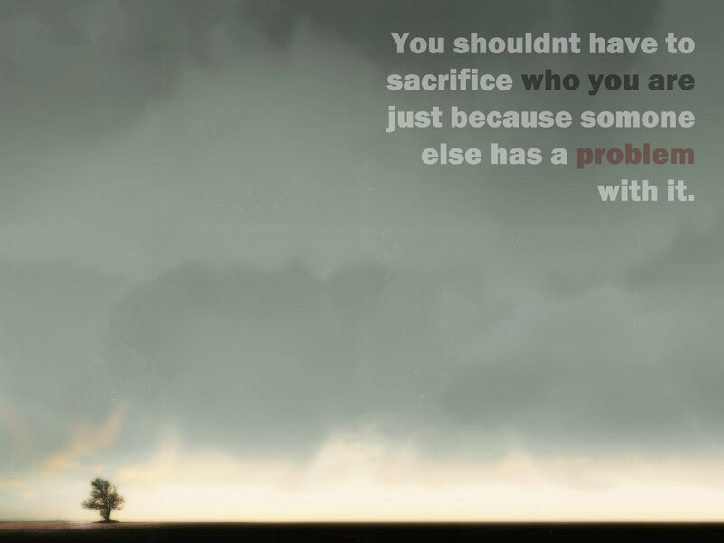 lonely tree under stormy sky