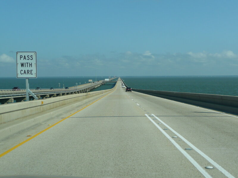 long bridge over the ocean