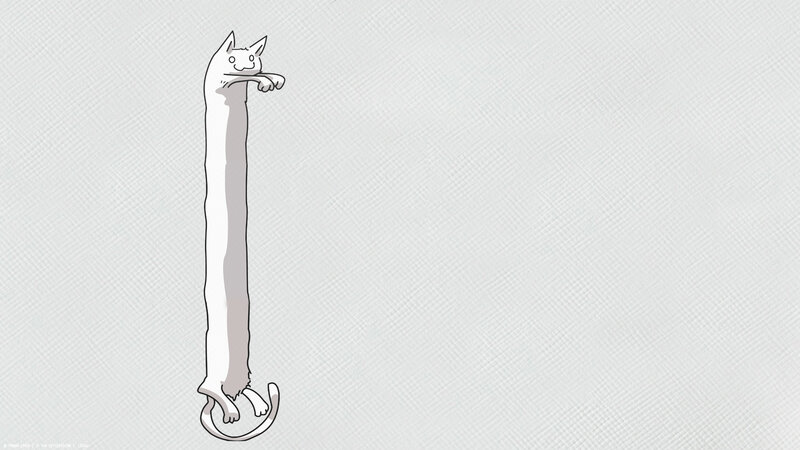 long cat illustration