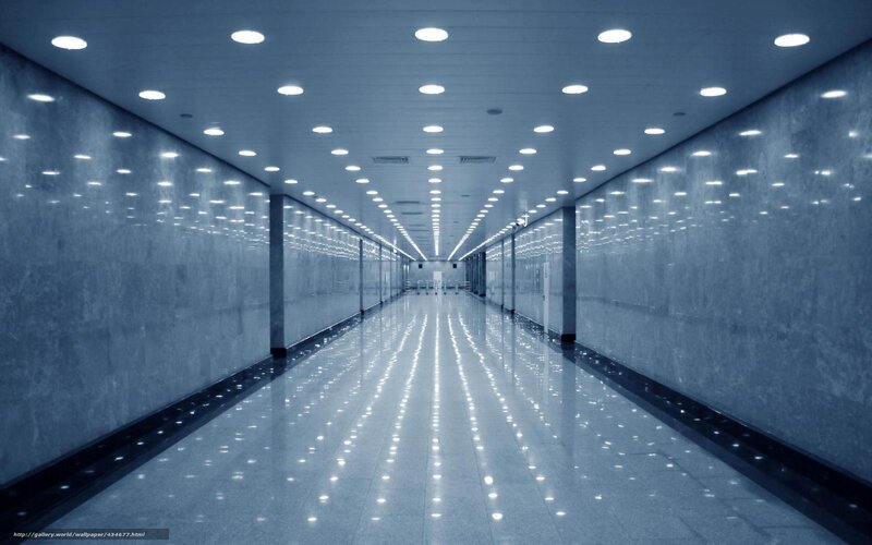 long empty corridor