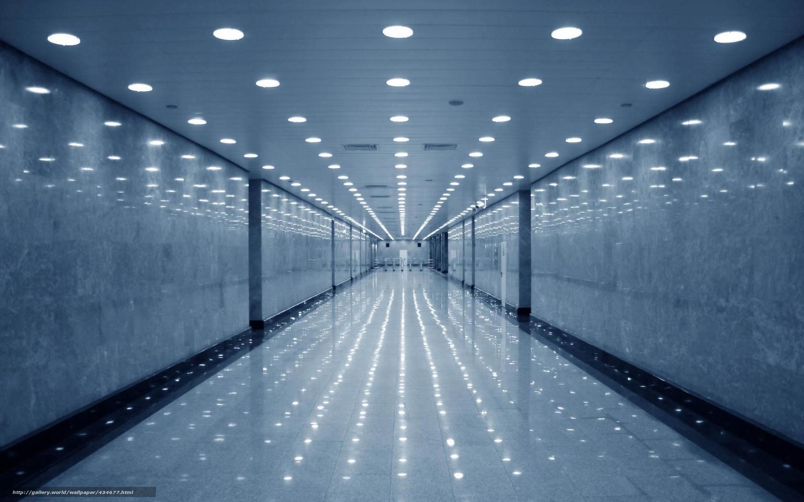 long empty corridor