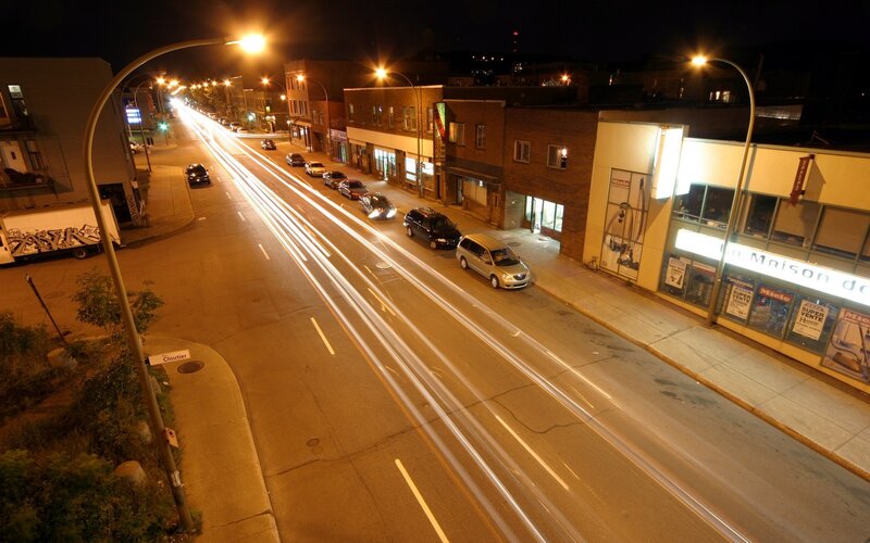 Long-exposure Street View — Yellow