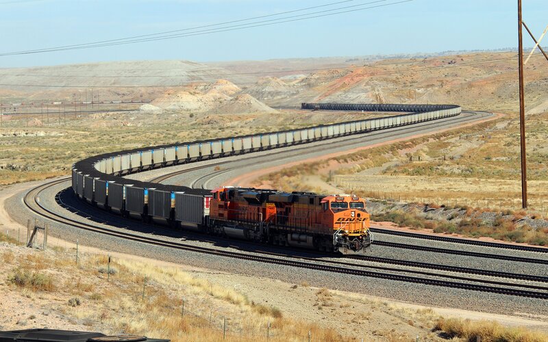 Long Freight Train — Orange