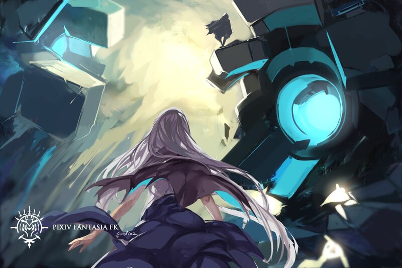 Long-haired Character in Battle